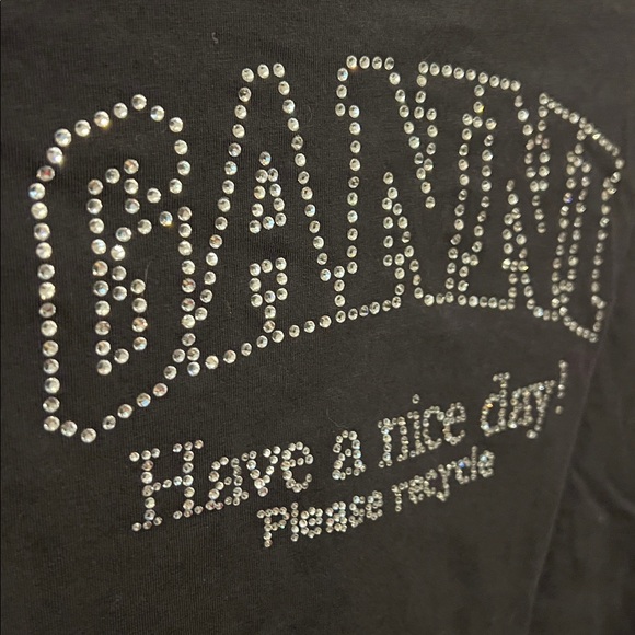 Ganni Relaxed Rhinestone Tee - Picture 8 of 8